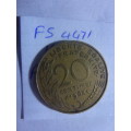1963 France 20 centimes