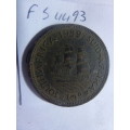 1959 Union of South Africa 1/2 penny
