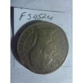 1926 Belgian Congo 1 franc