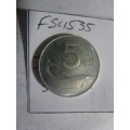1973 Italy 5 lira