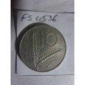 1952 Italy 10 lira