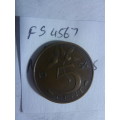 1954 Netherlands 5 cents