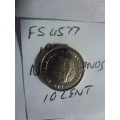1980 Netherlands 10 cents