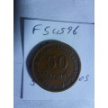 1954 Angola 50 centavos