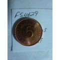 2007 Mauritius 5 cent