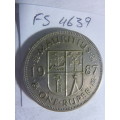 1987 Mauritius 1 rupee