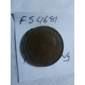 1939 Great Britain farthing (1/4 penny)