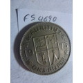 1975 Mauritius 1 rupee