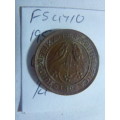 1954 Union of South Africa 1/4 penny