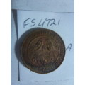 1944 Union of South Africa 1/4 penny