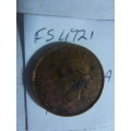 1944 Union of South Africa 1/4 penny