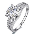 Stunning 200 Carat Simulated Diamond Ring, Size 9 ,       2 ON AUCTION