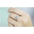Stunning 200 Carat Simulated Diamond Ring, Size 9 ,       2 ON AUCTION