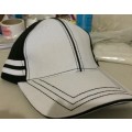 Personalised Embroidered Cap- WHITE & BLACK - BRAND YOUR OWN NAME!!