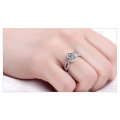 Astounding 1.60 Carat Simulated Diamond Halo Ring. Size 5 / J1/2