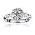 Amazing 0.80 Carat Simulated Diamond Ring. Size 6 / M