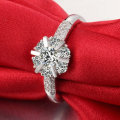 Amazing 0.80 Carat Simulated Diamond Ring. Size 6 / M