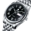 ***  WWOOR  ***   MENS DAY/DATE STAINLESS STEEL WATCH  -**  2 On Auction !!!  **