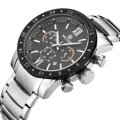 MEGIR MENS STAINLESS STEEL DATE WATCH - **WORKING SUB-DIALS** - BOX INCLUDED!!!