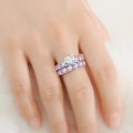 Exquisite 2.50 Carat Simulated Diamond Wedding Ring Set. Sizes Available :  6 ; 7 ; 8 ; 9  !!!