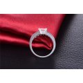 Stunning 2.25 Carat Princess Cut Simulated Diamond Ring Set (Double Band). Sizes Available : 7;8;9