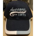 Awesome Since 1971 - Baseball Cap - THE IDEAL 50th BIRTHDAY GIFT!