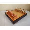 ANTIQUE GENUINE BULLET SHELL CHESS SET COPPER AND BRASS