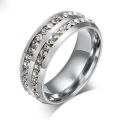 Ring - Stunning Mens/Womens Stainless Steel Ring - Size 8