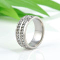 Ring - Stunning Mens/Womens Stainless Steel Ring - Size 8