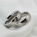 Beautiful Couples, Stainless Steel Ring Set - Size 10 (Male) and 7 (Female)
