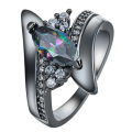 Beautiful Gun Black Fashion Ring - Size 9