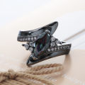 Beautiful Gun Black Fashion Ring - Size 9