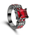 Beautiful Red Crystal Ring - Size 7