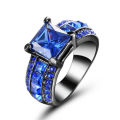 Beautiful Blue Crystal Ring - Size 7 1/2