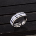 Elegant Stainless Steel Ring -  Size  10 1/2