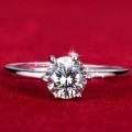 Beautiful Clear Crystal Fashion Ring - Size 8 3/4