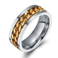 Stunning Men's Stainless Steel Ring (Available in Black, Silver, Gold Colors) Ring - Size 11 1/2