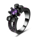 Beautiful Purple Crystal Ring - Size 7
