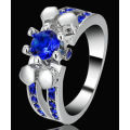 Beautiful Blue Crystal Ring - Size 8