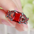 Beautiful Red Crystal Ring - Size 6 1/2