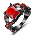 Beautiful Red Crystal Ring - Size 6 1/2