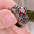 Beautiful Red Crystal Ring - Size 6