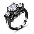 Beautiful Clear Crystal Fashion Ring - Size 6 1/4