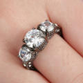 Beautiful White Crystal Ring - Size 7