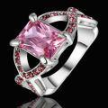 Pink Crystal Ring - Size 8