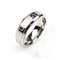 Men's Stainless Steel Ring (Color - Silver) - Size 9 1/2
