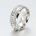 Stunning White Crystal Ring - Size 9 1/2