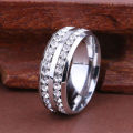 Stunning White Crystal Ring - Size 7
