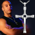 Fast and Furious Cross Pendant Necklace (Silver Plated)