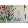 Two hand embroidered cloths